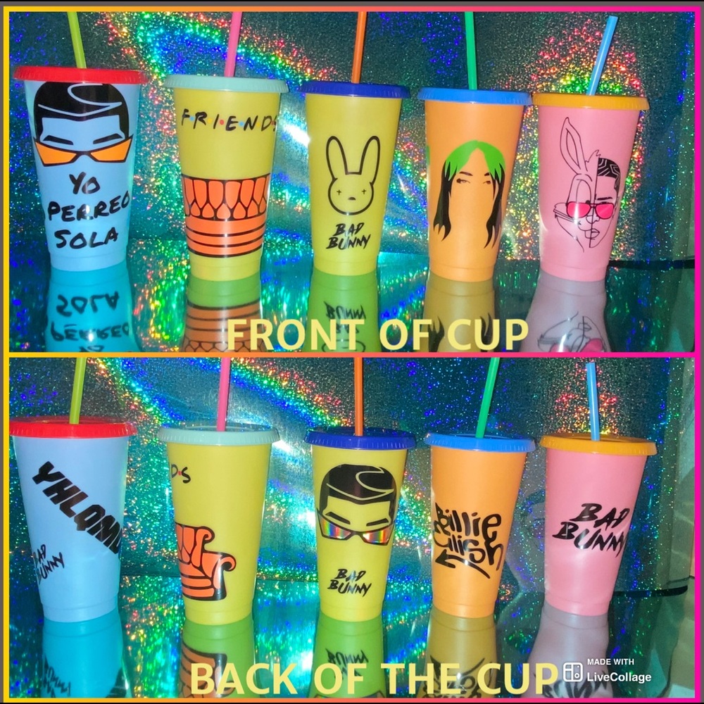 Color changing cups bad bunny
